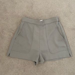 ARITZIA Wilfred Grey Trouser Shorts. Size S